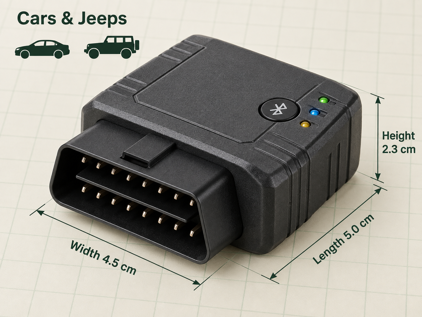 Brand-neutral diagnostic interface for Cars and SUVs