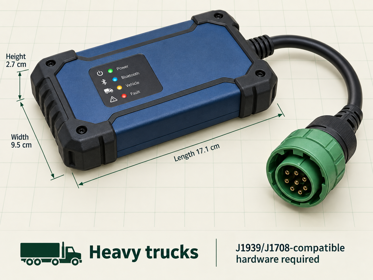 Brand-neutral diagnostic interface for Heavy trucks